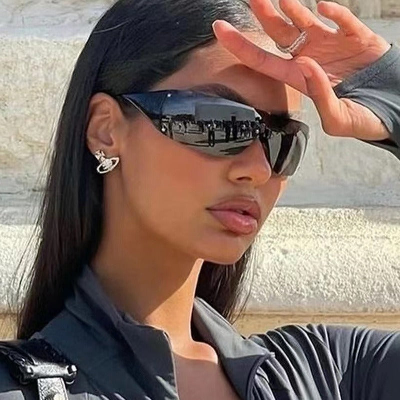One Piece Anti Ultraviolet Sunglasses New Sunshade Sunglasses Personality Sunglasses