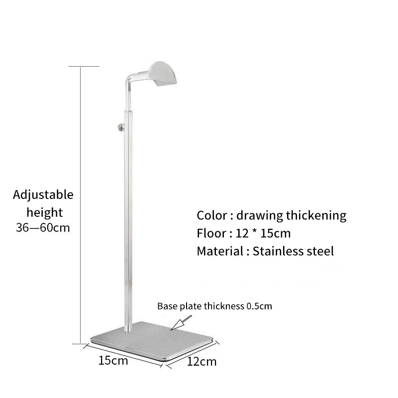 Stainless Steel Hanging Bag Display Rack Support Bag Rack Floor Men's And Women's Handbags Bag Display Rack