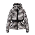 Waist waist hooded cotton jacket