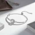 1 Carat Moissanite bracelet Square Bag Bracelet 925 Sterling