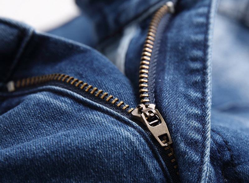 Cross-border supply of 2019 stretch jeans men's European and American foreign trade straight three-color washed white men's pants