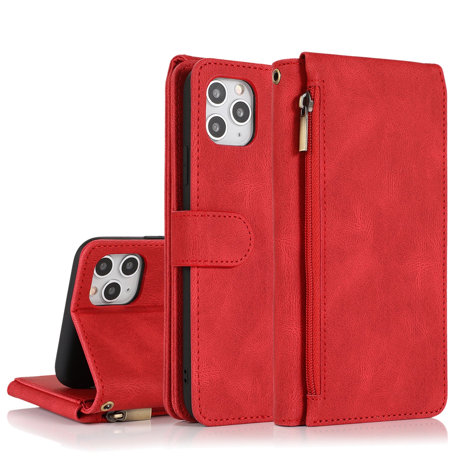 Ip12promax wallet leather case suitable for Ip11 stand phone case protective case