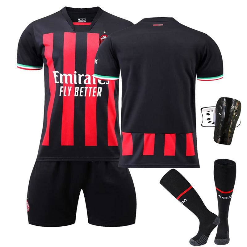 Milan home football jersey set sports jersey