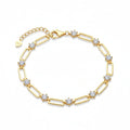 18k gold plated moissanite tennis bracelet 925 Silver Bracelet