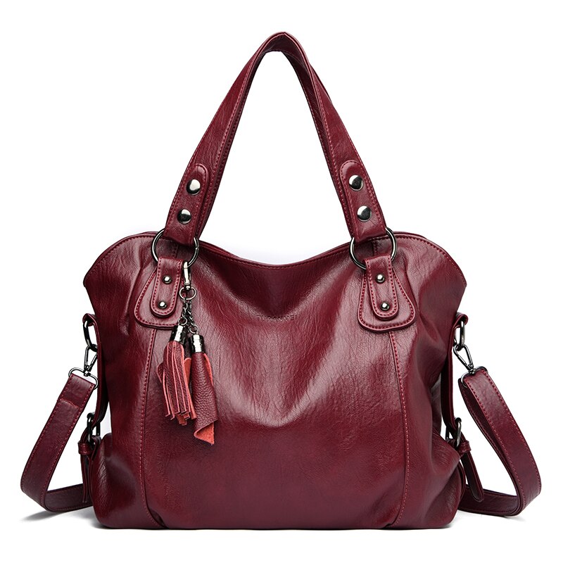 Purses and Handbags Soft Leather Luxury Handbags Women Bags Designer High Quality Casual Tote Female Shoulder Crossbody Bag