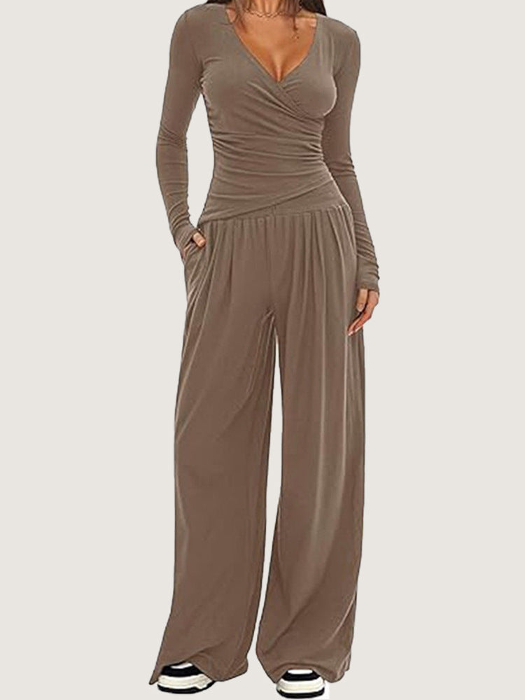 Long sleeved sportswear set for women's clothing