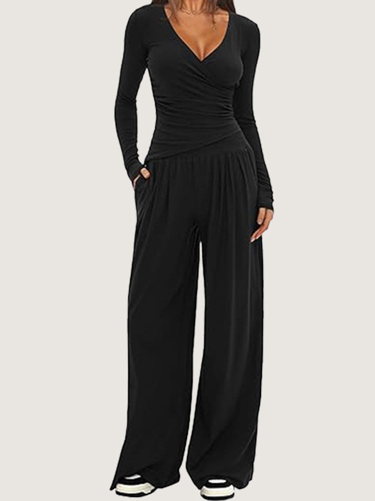 Long sleeved sportswear set for women's clothing
