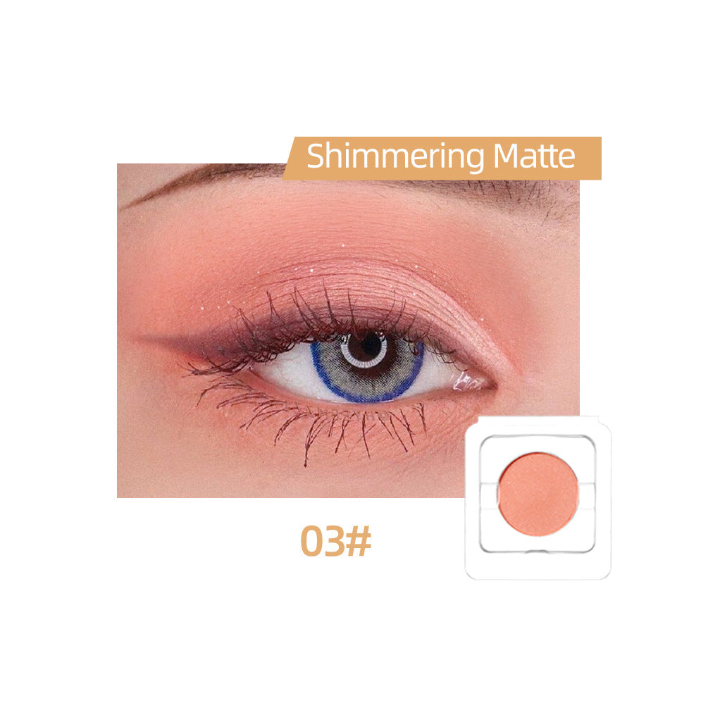 QIBEST Monochrome Eye Shadow Nude Makeup Earth Color Pearl Matte New Color Wine Red Earth Color Stage Makeup