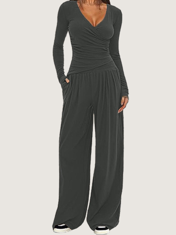 Long sleeved sportswear set for women's clothing