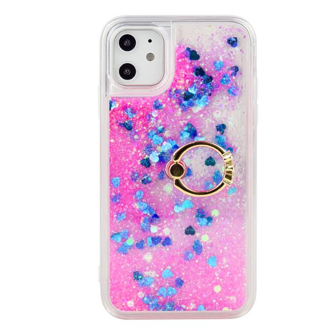 Liquid Quicksand Phone Case  Ring Kickstand Soft TPU Case