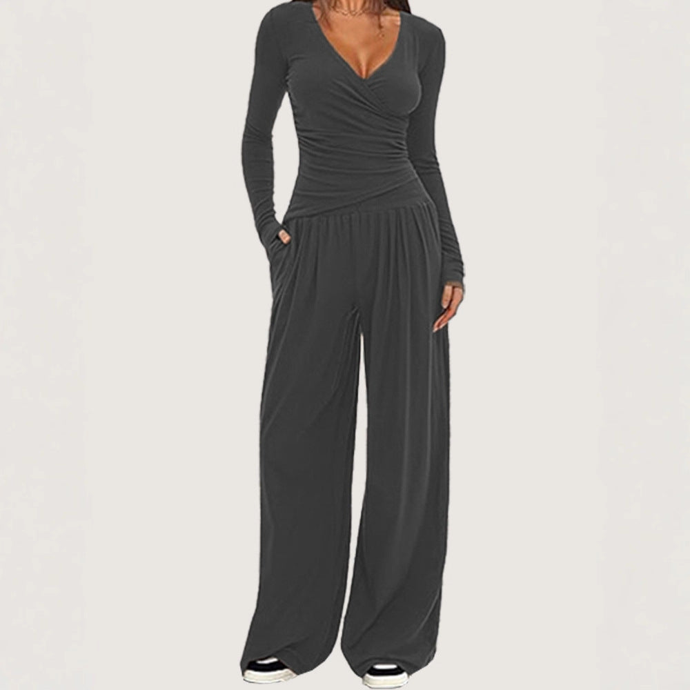 Long sleeved sportswear set for women's clothing