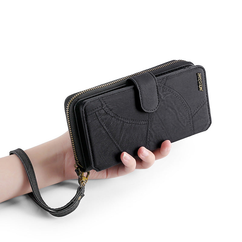Suitable for iPhone 15 Promax phone case, wallet, card insertion phone case, flip cover leather case