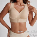 Women's Plus Size Sports Bra – Jelly Pad Push Up, Full Cup, Wireless, Posture Support