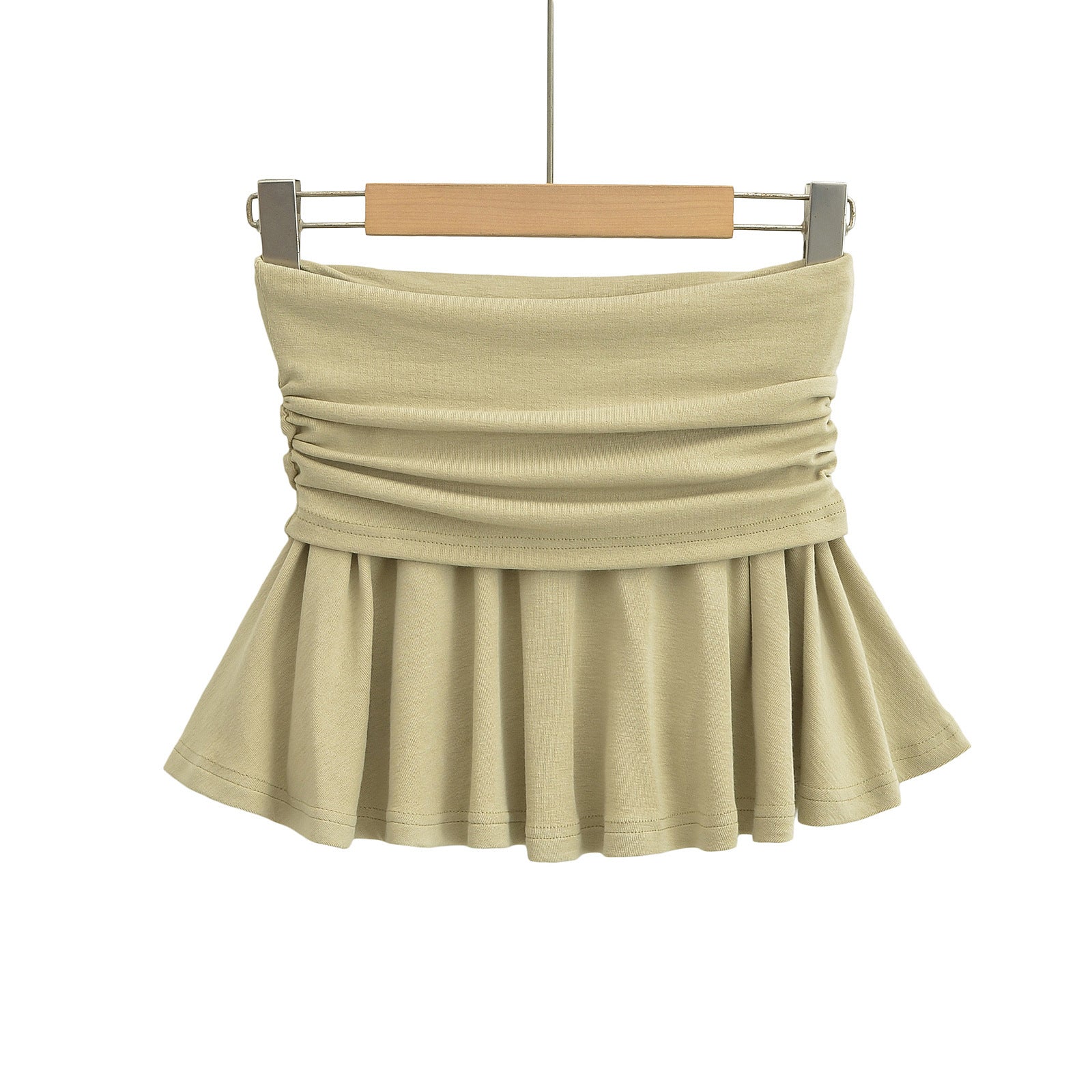 Flip over pleated skirt