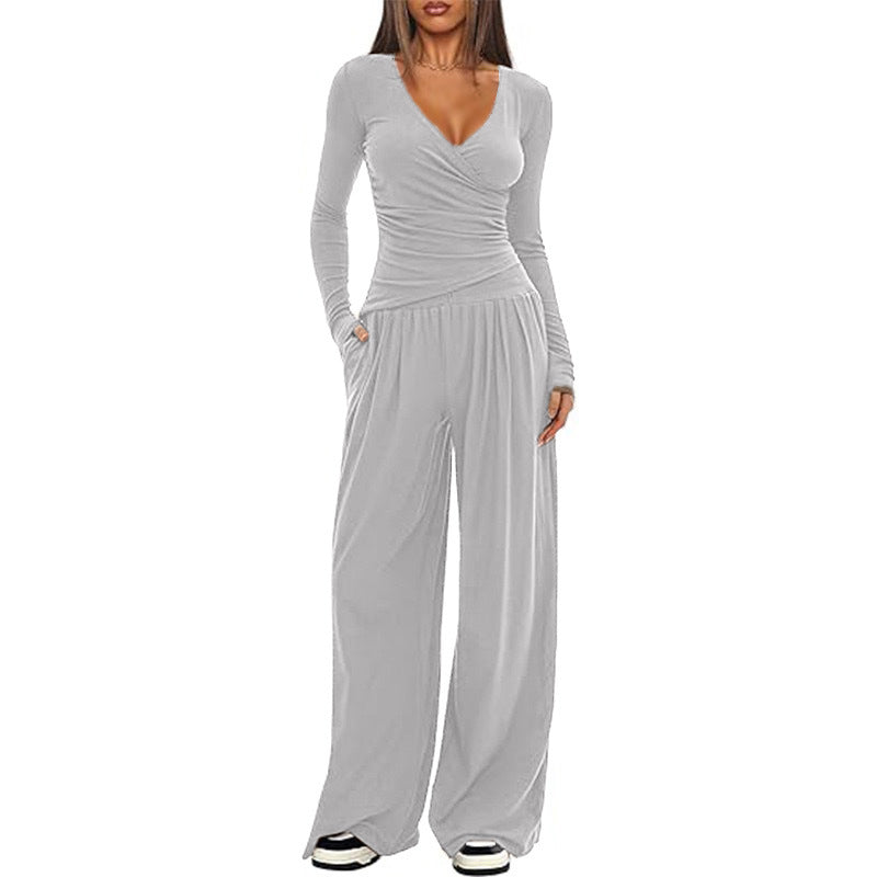 Long sleeved sportswear set for women's clothing