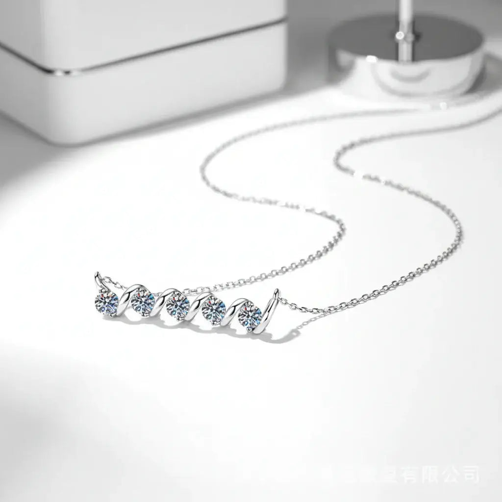 925 sterling silver moissanite pendant necklace Luxury Pendant