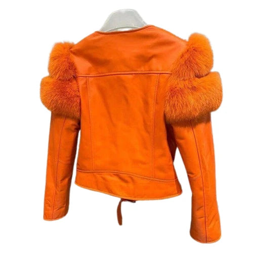 OEM Service Easily Washable Classic Design Women Sheep Skin Jacket Knitted Waterproof Breathable Windproof Quick Dry Outdoor