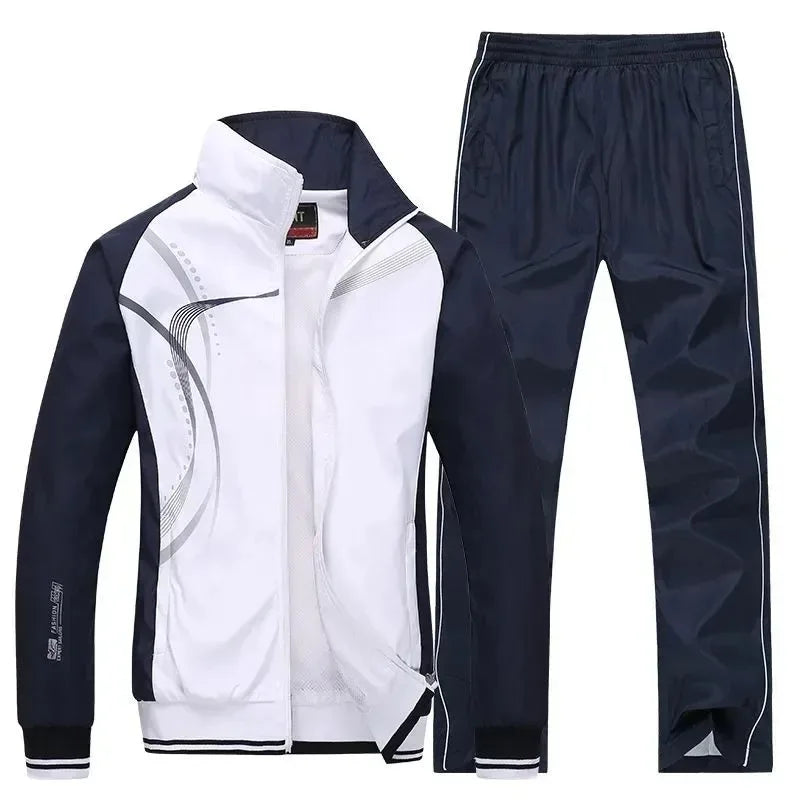 Premium 100% Organic Cotton Breathable Custom Zipper Tracksuits New High Quality Design 2-Piece Sweat Suits Printed Full Sleeves