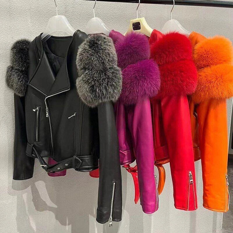 OEM Service Easily Washable Classic Design Women Sheep Skin Jacket Knitted Waterproof Breathable Windproof Quick Dry Outdoor
