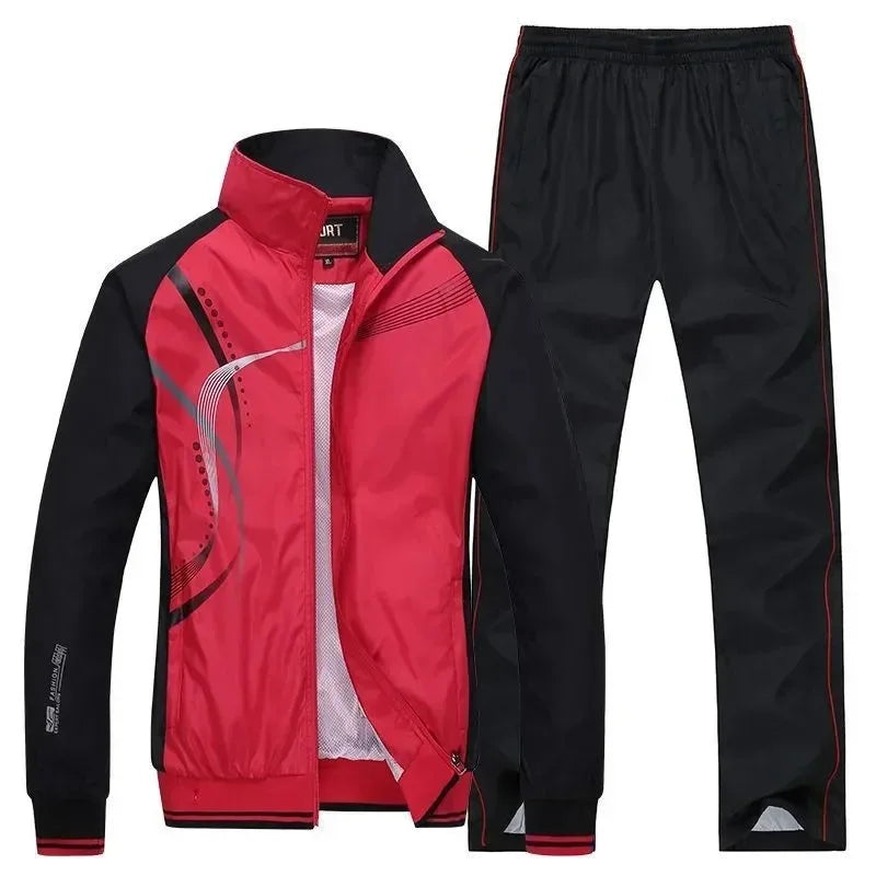 Premium 100% Organic Cotton Breathable Custom Zipper Tracksuits New High Quality Design 2-Piece Sweat Suits Printed Full Sleeves