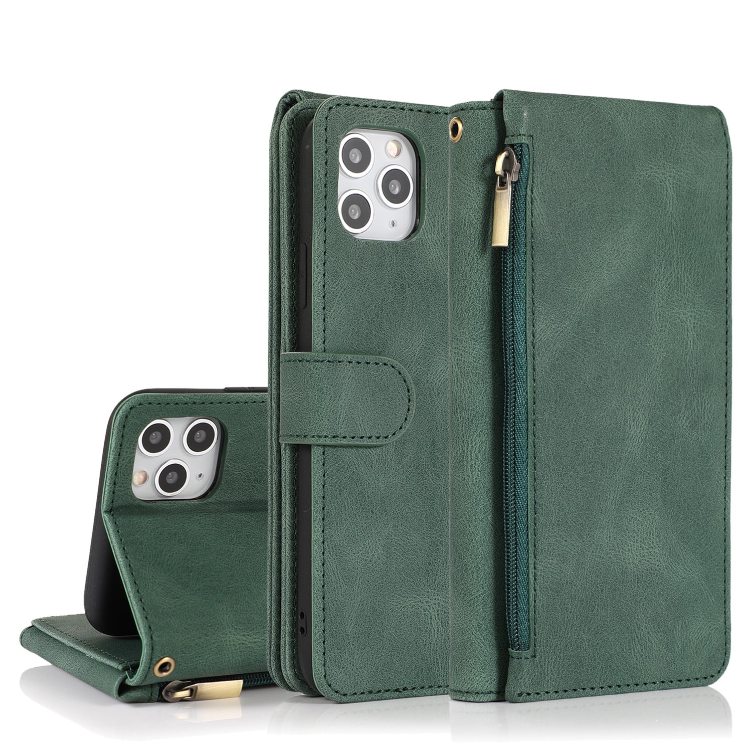 Ip12promax wallet leather case suitable for Ip11 stand phone case protective case