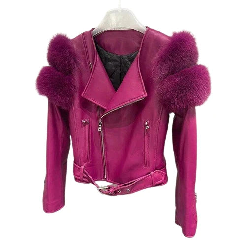 OEM Service Easily Washable Classic Design Women Sheep Skin Jacket Knitted Waterproof Breathable Windproof Quick Dry Outdoor