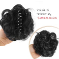 Synthetic Chignon Messy Hair Bun Claw Clip in Hair Piece Wavy Curly  Bun Ponytail Extensions Scrunchie Hairpieces for Women