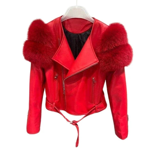 OEM Service Easily Washable Classic Design Women Sheep Skin Jacket Knitted Waterproof Breathable Windproof Quick Dry Outdoor