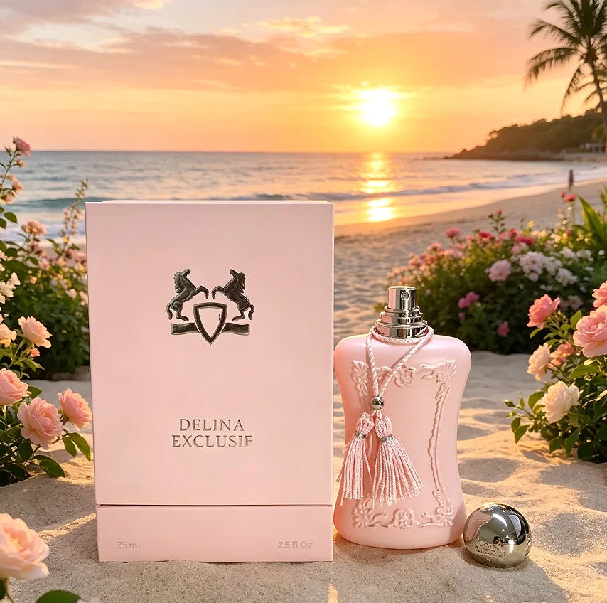 Delina Exclusive Rich Upgraded Luxury Edition Oriental Floral Fragrance Women's Fragrance 75ml, long-lasting sweet fragrance, elegant and unique fragrance, suitable for any venue