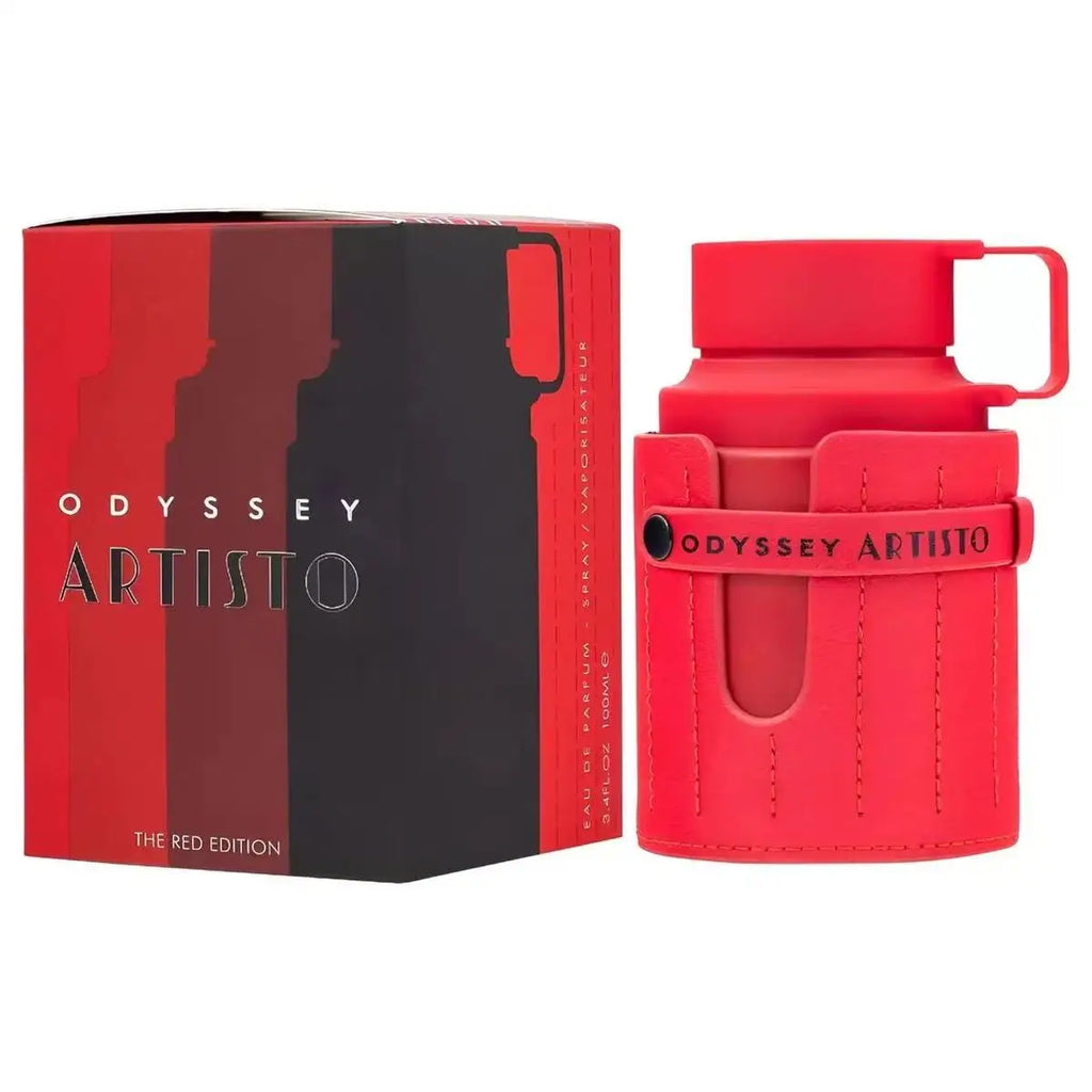 Armaf Odyssey Artisto Red Edition EDP 100ml (3.4 fl oz), Fruity Floral Woody Fragrance for Unisex