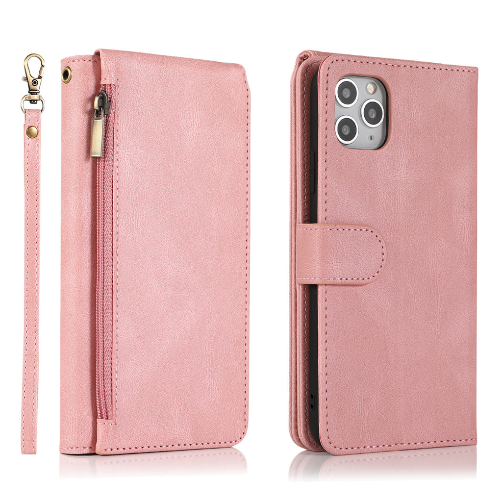 Ip12promax wallet leather case suitable for Ip11 stand phone case protective case