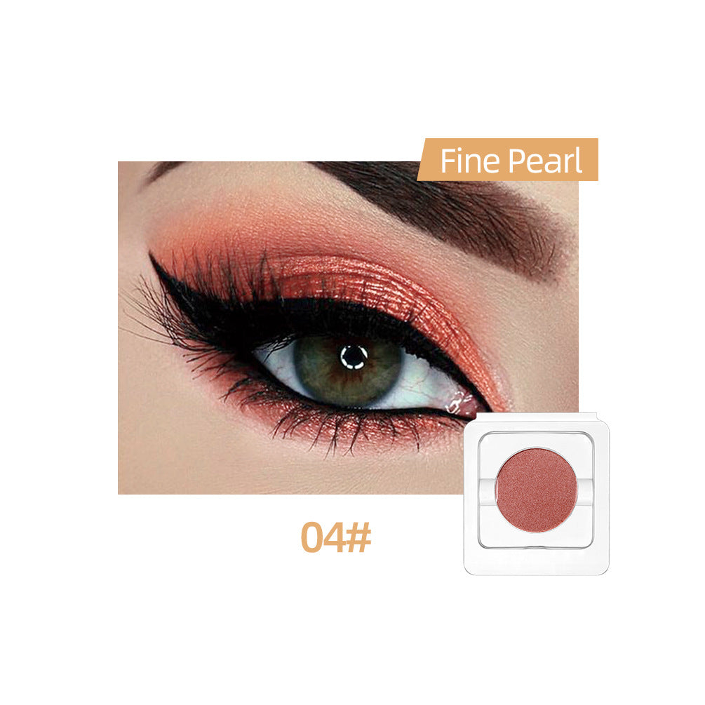 QIBEST Monochrome Eye Shadow Nude Makeup Earth Color Pearl Matte New Color Wine Red Earth Color Stage Makeup
