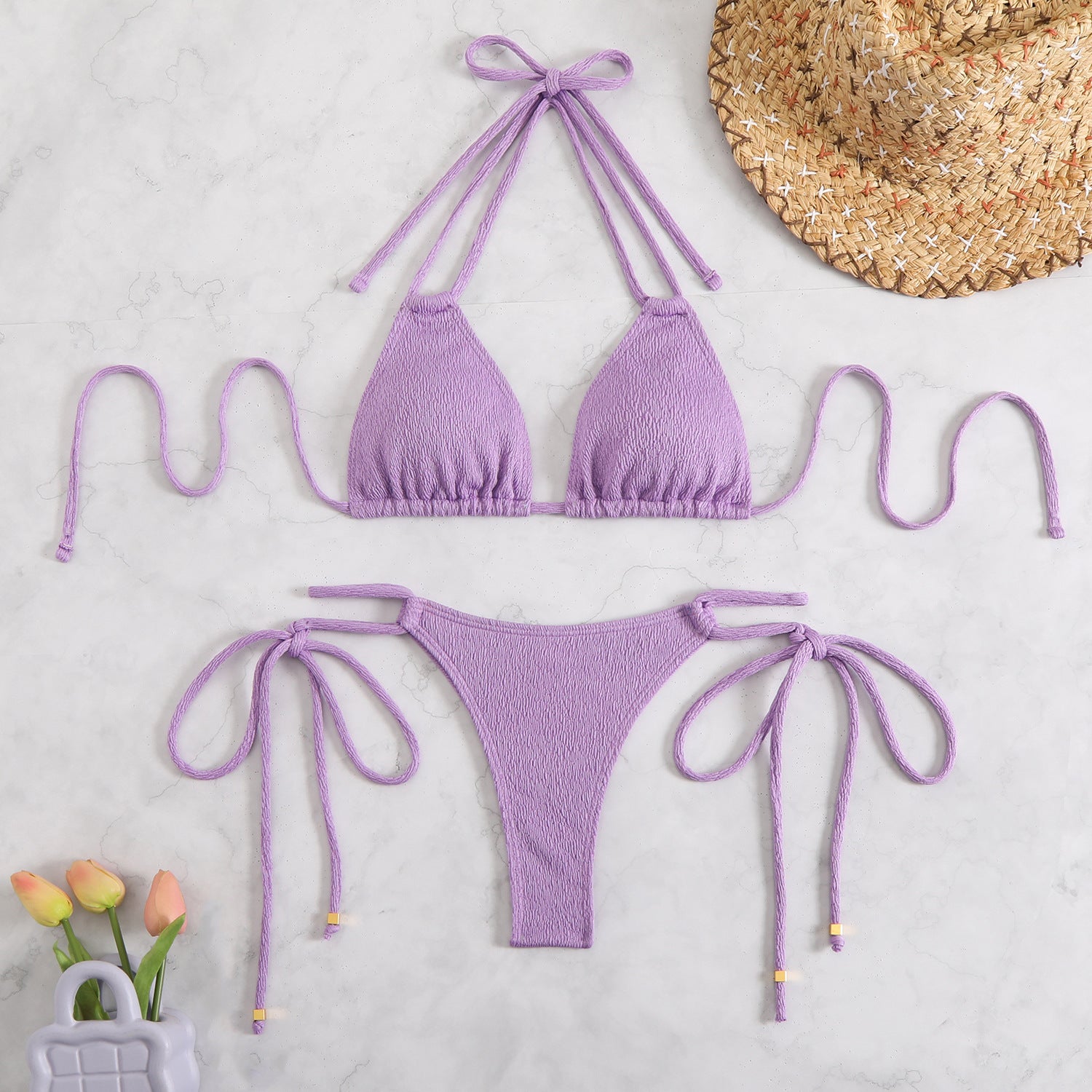 Bikini solid color bikini