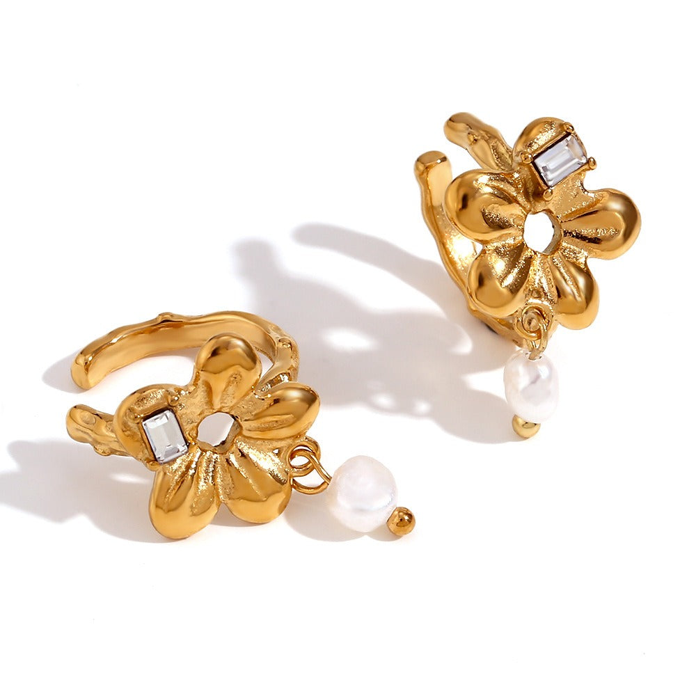 European and American fashion bestsellers, niche light luxury ear clips, personalized and simple earrings