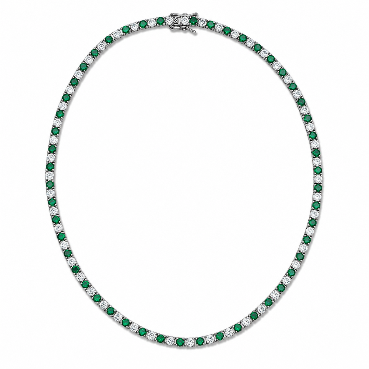 3mm CZ Tennis Bracelet – Color Stone & Clear Bezel Bracelet