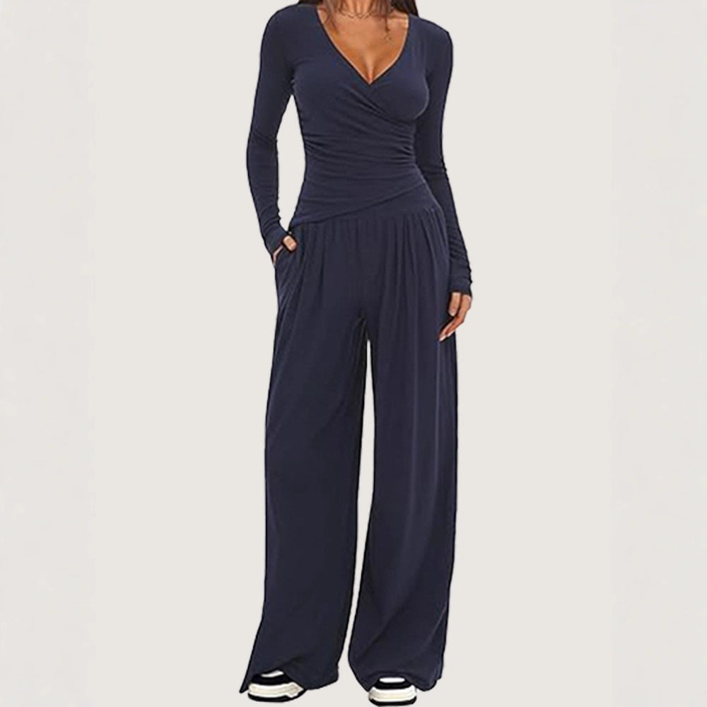 Long sleeved sportswear set for women's clothing