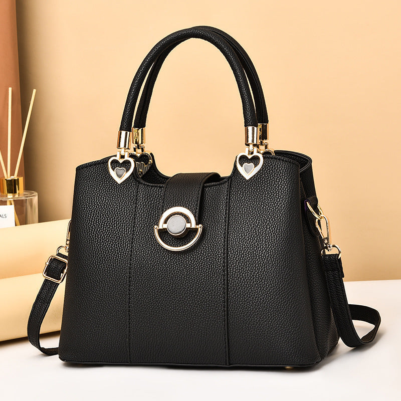 Western Style Solid Color Fashion Womens Handbags New High Quality Leather Women's Handbags Soft Leather Shoulder Messenger Bag