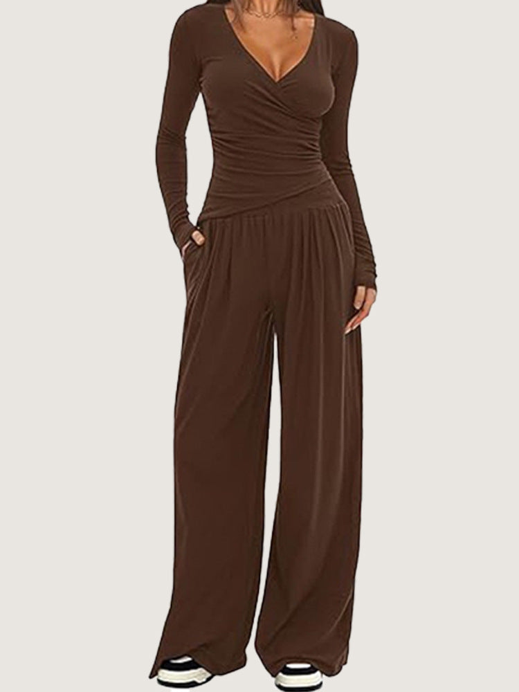 Long sleeved sportswear set for women's clothing