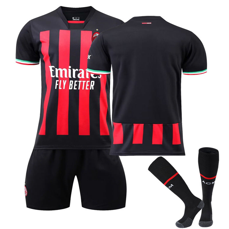 Milan home football jersey set sports jersey