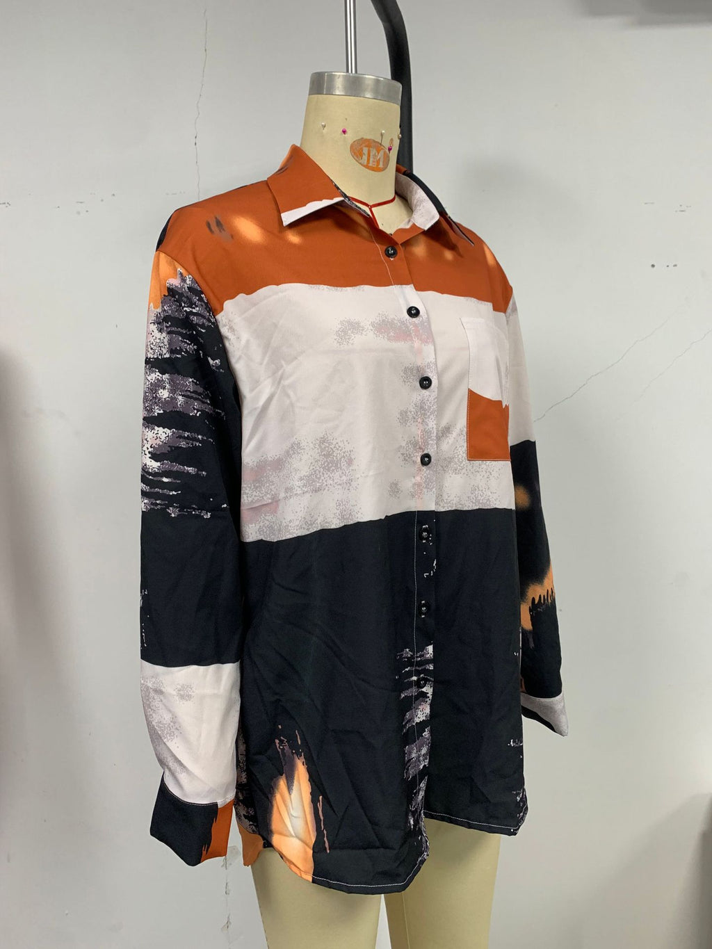 Women's Autumn And Winter New Long Sleeve Shirts Tops Printed Shirts