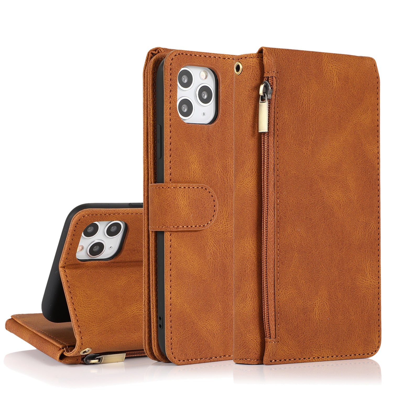 Ip12promax wallet leather case suitable for Ip11 stand phone case protective case