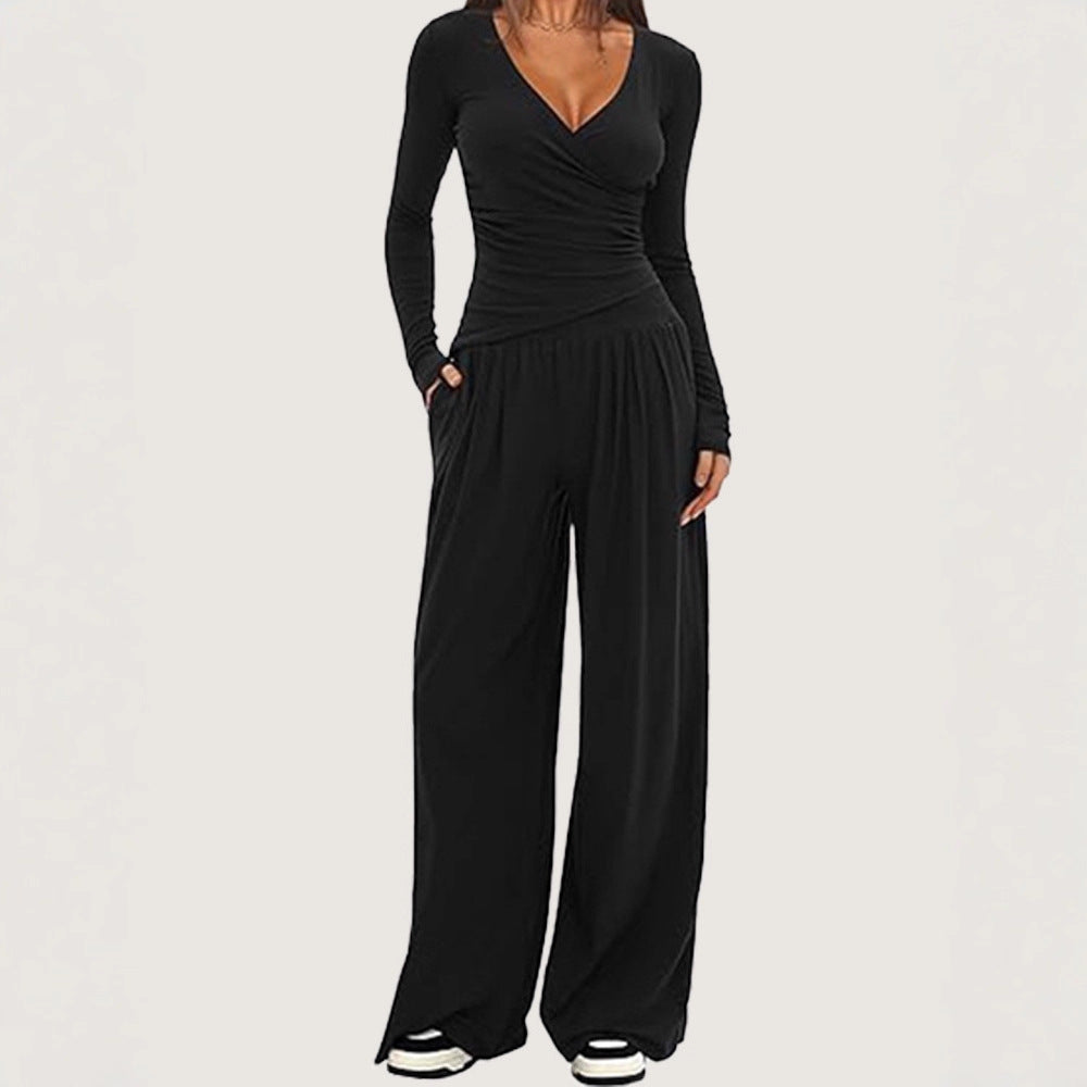 Long sleeved sportswear set for women's clothing