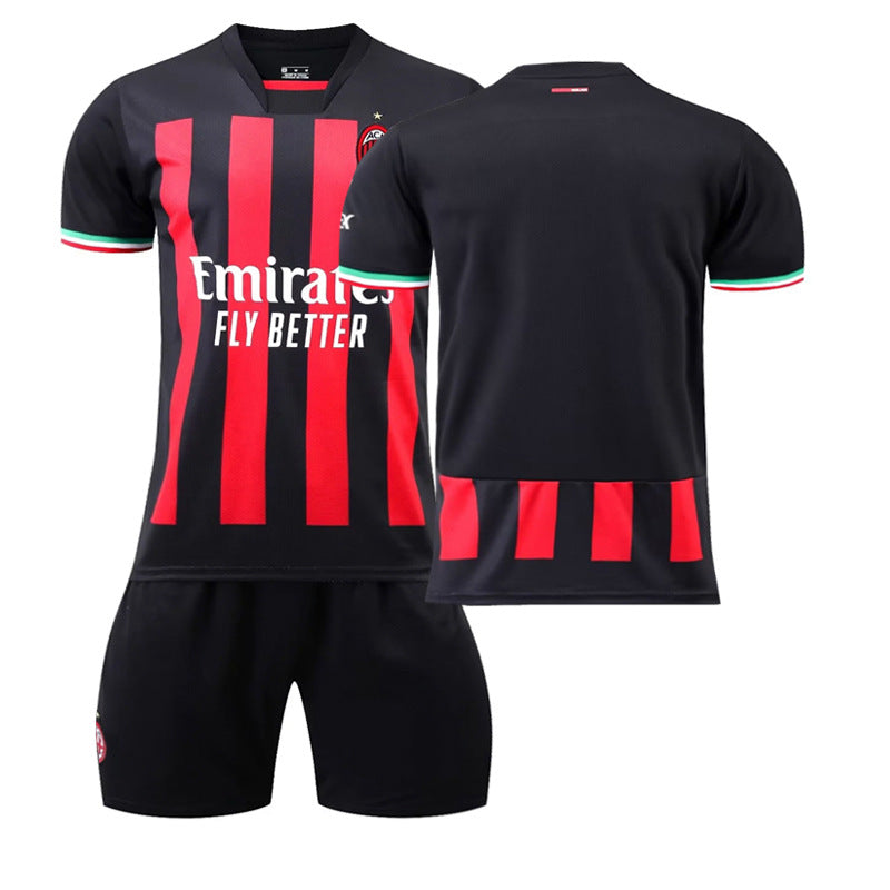 Milan home football jersey set sports jersey