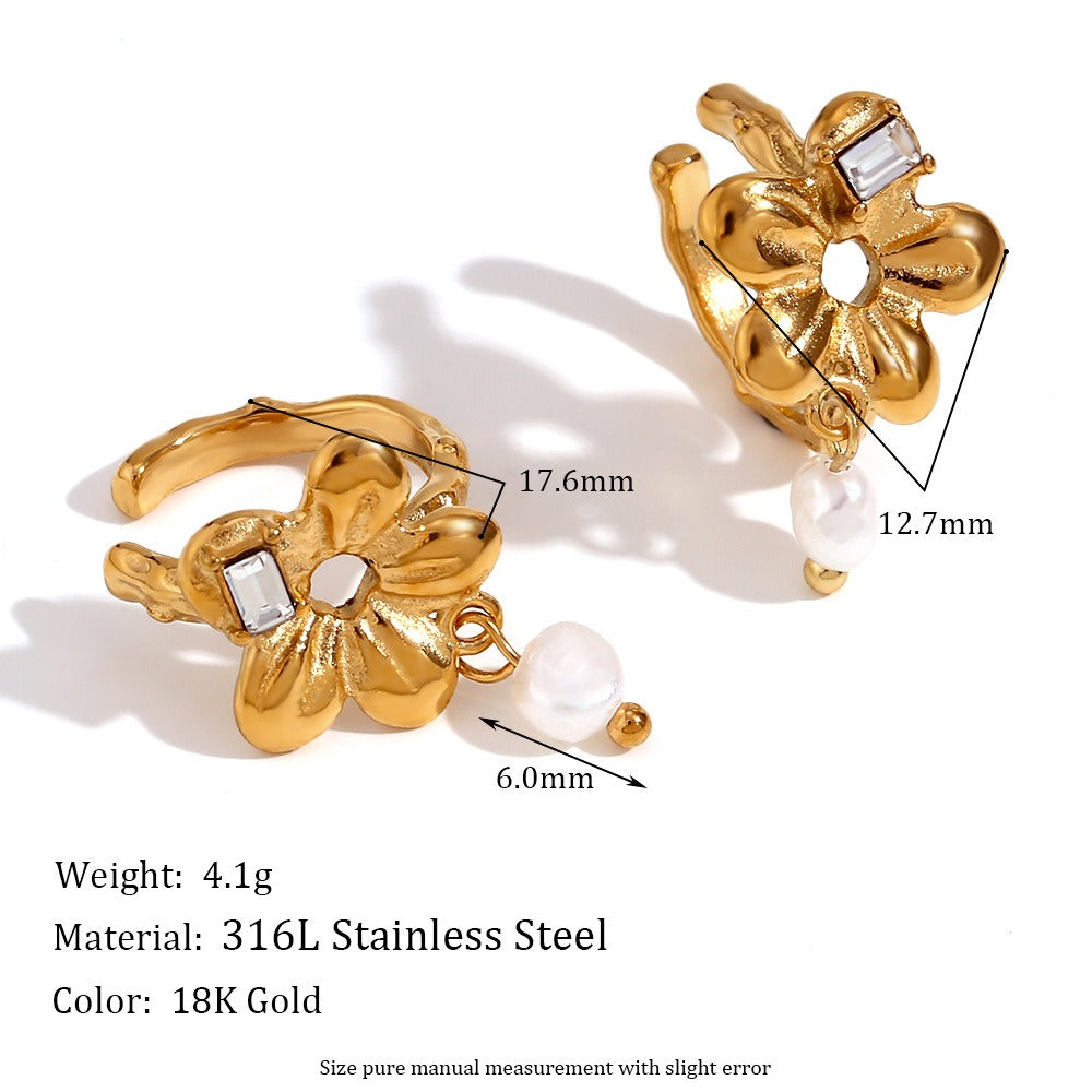 European and American fashion bestsellers, niche light luxury ear clips, personalized and simple earrings