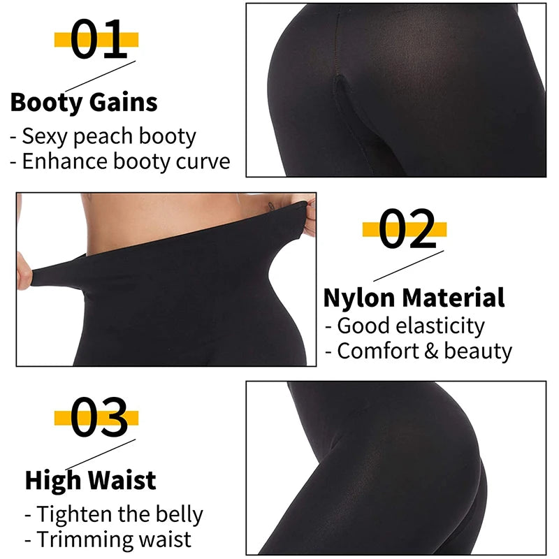 Shapewear Anti Cellulite Compression Women Leggings Leg Slimming Body Shaper High Waist Tummy Control Panties Thigh Slimmer