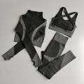 LANTECH Women Sports Suits Set Yoga Sets Gym Fitness Pants Leggings Sportswear Leggings Seamless Athletic Sports Shirts