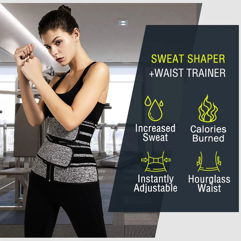 Women Waist Trainer Neoprene Body Shaper Belt Slimming Fajas Belly Reducing Shaper Tummy Sweat Shapewear Workout Shaper Corset