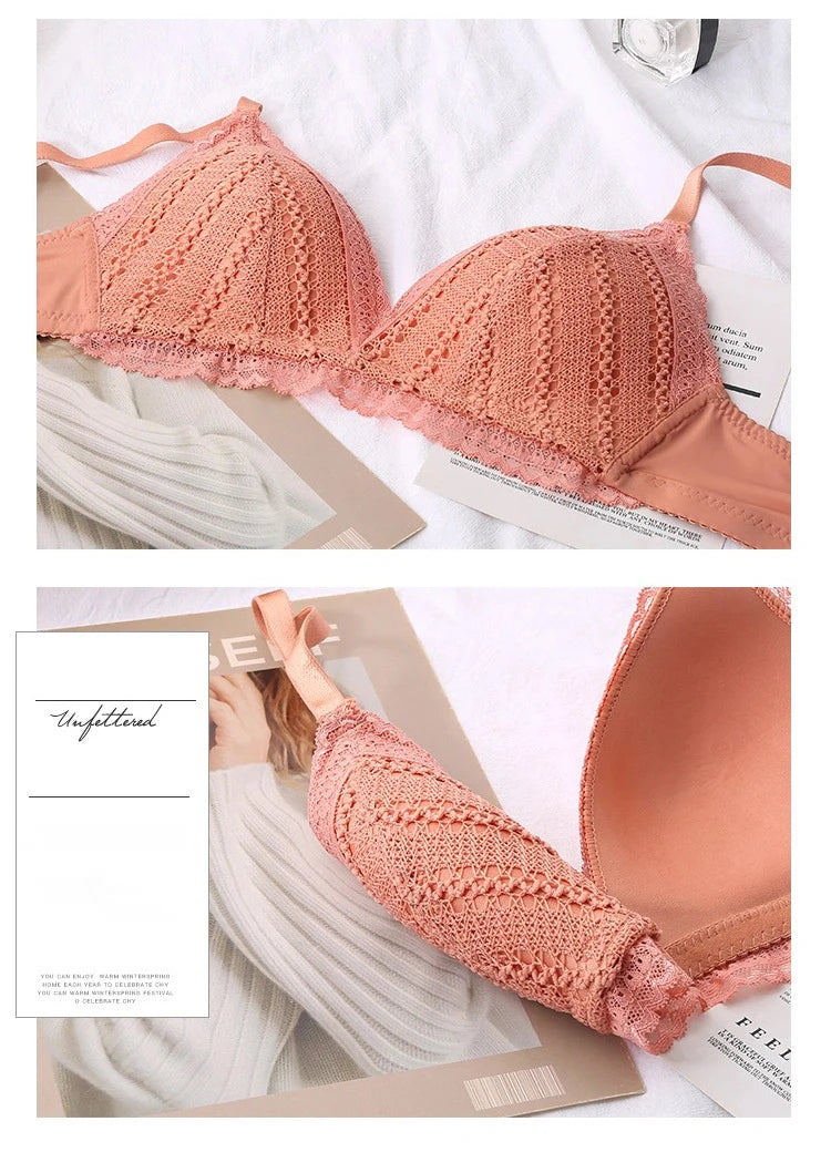 Bras For Women Push Up Plus Size Brassiere Sexy Lace Brasier Mujer Seamless Bralette  Wireless Ladies Bra