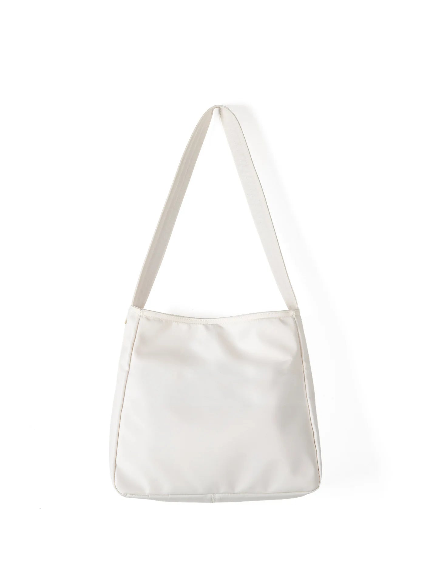 Korean Version Lazy Wind Simple Light Large-Capacity Summer Tote Bag Solid Color Nylon Casual Daily Portable Drawstring Closure