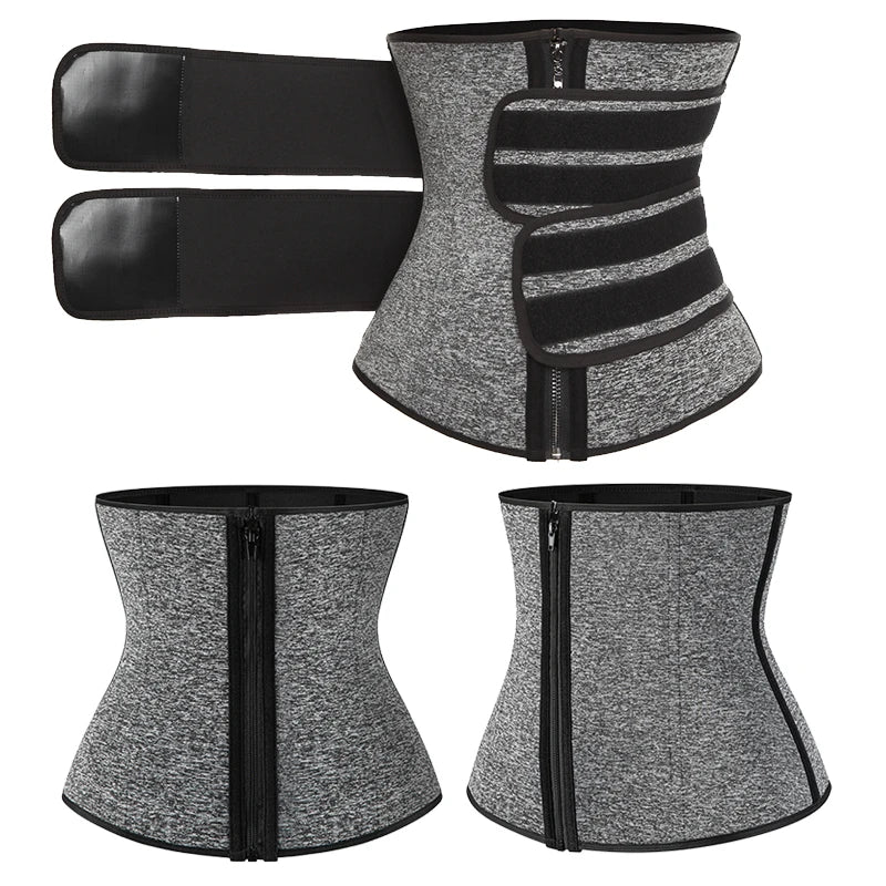 Men Waist Trainer Corsets Fitness Trimmer Belt Slimming Body Shaper for Weight Loss Sauna Sweat Girdle Workout Fat Burner Fajas